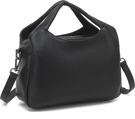 KOGTLA Genuine Leather Purses for Women, Crossbody Shoulder Bags with Top-Handle, Tote Satchel Handbags