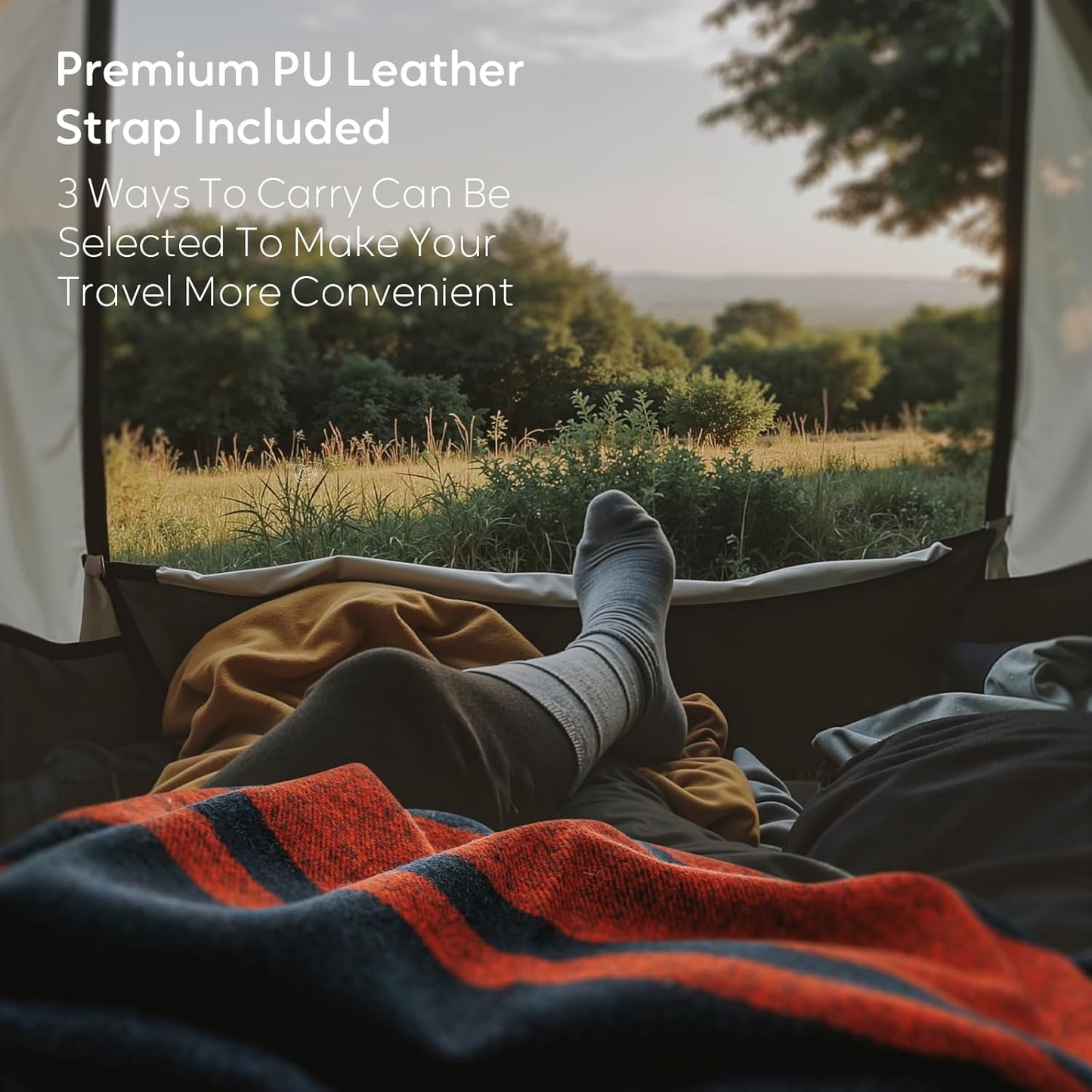 100% Wool Blanket, 62" x 86", Warm, Thick, Washable, Military Wool Blanket, Great for Camping, Outdoors, Sporting Events, Survival Kits