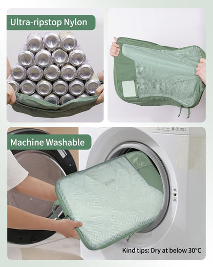 ECOHUB 4 Set /6 Set Packing Cubes for Travel Durable Suitcase Organizer Bags Set with Personalized Tag Various Sizes Travel Essentials Traveling Accessories for Luggage Machine Washable