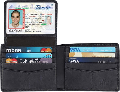 Wallet for Men-Genuine Leather RFID Blocking Bifold Stylish Wallet - Image 4