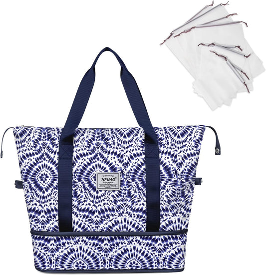 NPBAG Women Travel Duffel, Multi Functional Large Expandable Weekender Carry-on Tote, Gym Workout Overnight Bag, Mommy Hospital Bag for Labor and Delivery