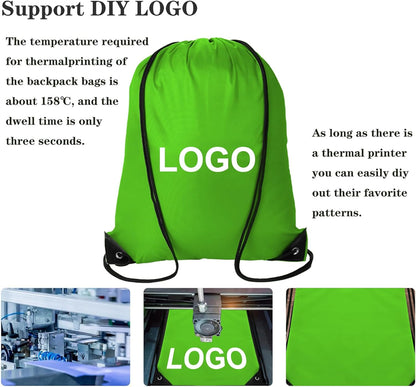 600Pcs Drawstring Backpack Bags String Backpack Sports Sack Pack Bulk Cinch Tote Gym Bag For Women Men Outdoor Traveling Sports Backpack(20 Colors)