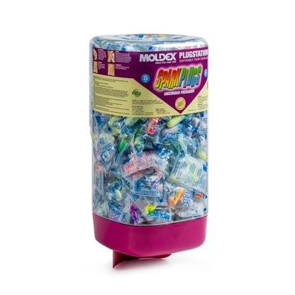 Moldex SparkPlugs PlugStation Uncorded Disposable Foam Earplug Dispenser 6605, NRR 33dB