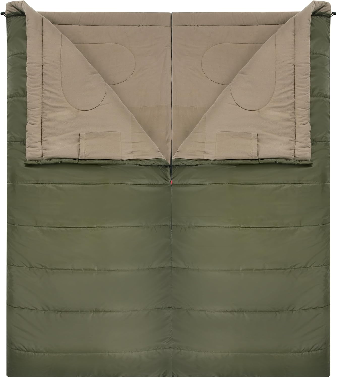 PO PO BEAR Zero Degree Sleeping Bag for Adults 100% Cotton Flannel Tall and Big