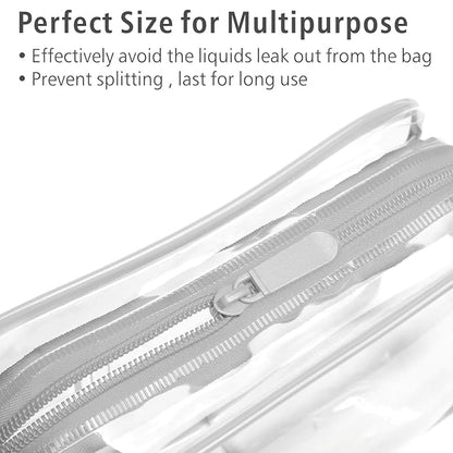 PACKISM Clear Makeup Bag, Waterproof TSA Approved Toiletry Bag Quart Size Bag - Image 5