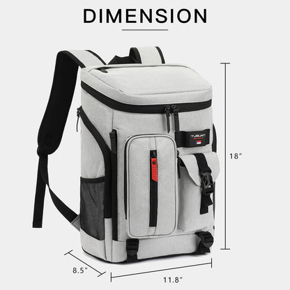 TUGUAN Cooler Backpack 36 Cans Insulated Leak Proof Lightweight Lunch Backpack for Men Work Portable Travel Thermal Bag Compartment Camping Hiking Beach Pincnic Cooler for Women