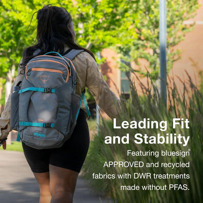 Osprey Proxima 30L Campus Laptop Backpack - Organized Everyday Pack with Dedicated Tech Storage, Water Bottle Pockets, and Comfortable Carry - Perfect for School, Commutie, and Travel, Black/Coal Grey