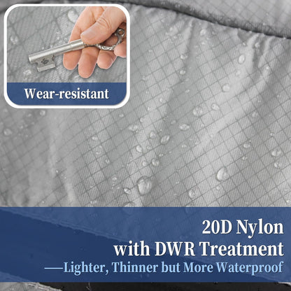 Hiking Daypack - Lightweight & Water-Resistant Portable Backpack for Travel, Camping, Outdoor Adventures(16L, grey)