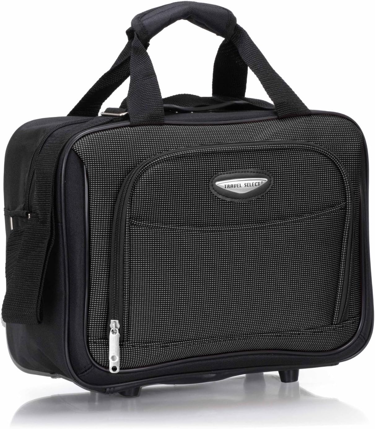 Travel Select Amsterdam Expandable Softside Rolling Upright Luggage, 2 Wheels, Gray, 2 Piece Set (21/29)