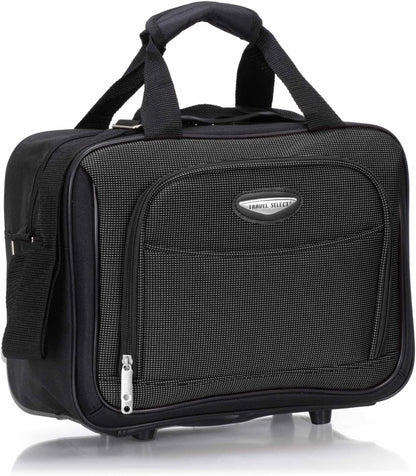 Travel Select Amsterdam Expandable Softside Rolling Upright Luggage, 2 Wheels, Gray, 2 Piece Set (21/29)