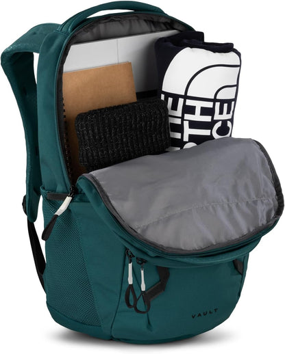 The North Face Vault Everyday Laptop Backpack - PFAS Free, Deep Nori/TNF Black, One Size
