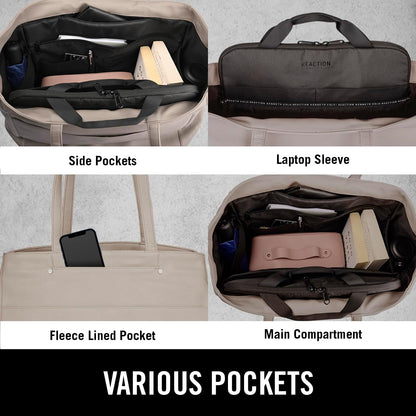 Kenneth Cole REACTION Marley Backpack, Taupe, 16" Laptop Tote