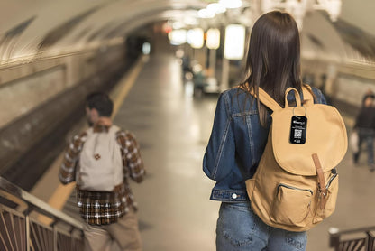 Dynotag® Sentry Series Solid Metal Web Enabled Smart Luggage Tag ID + Steel Loop, Anodized Aluminum with DynoIQ™ & Lifetime Recovery Service (Midnight Black)