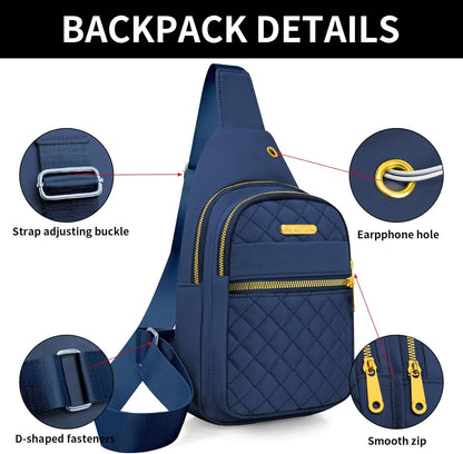 Small Sling Bag For Women Men Casual Crossbody Sling Backpack