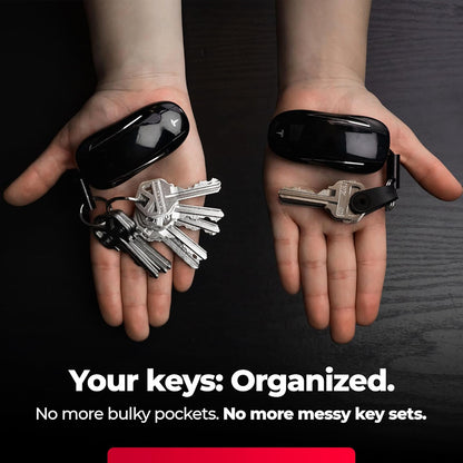 KeySmart Keychain Key Holder - Compact Key Organizer for Key Chain, EDC Key Chains, Key Ring Keychains