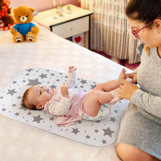 Accmor Baby Diaper Changing Pad, 27" x 20" Waterproof Baby Changing Mat, Wipeable Portable Diaper Changing Pad for Travel