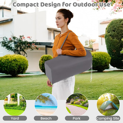 INFANS Baby High Chair, Foldable Portable Highchair for Babies and Toddlers with Travel Bag Adjustable Tray, 5 Point Harness, Compact Space Saver Infant Feeding Chair for Age 6-36 Months (Grey)