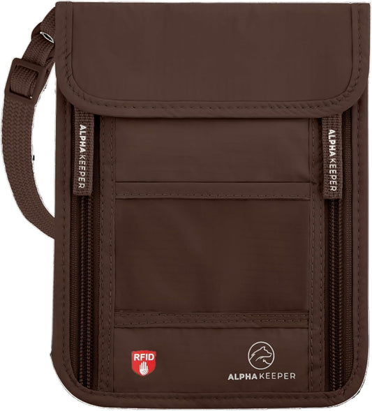 Neck Wallet, Travel Pouch For Passport Holder And Documents, Travel Neck Wallet For Traveling Women