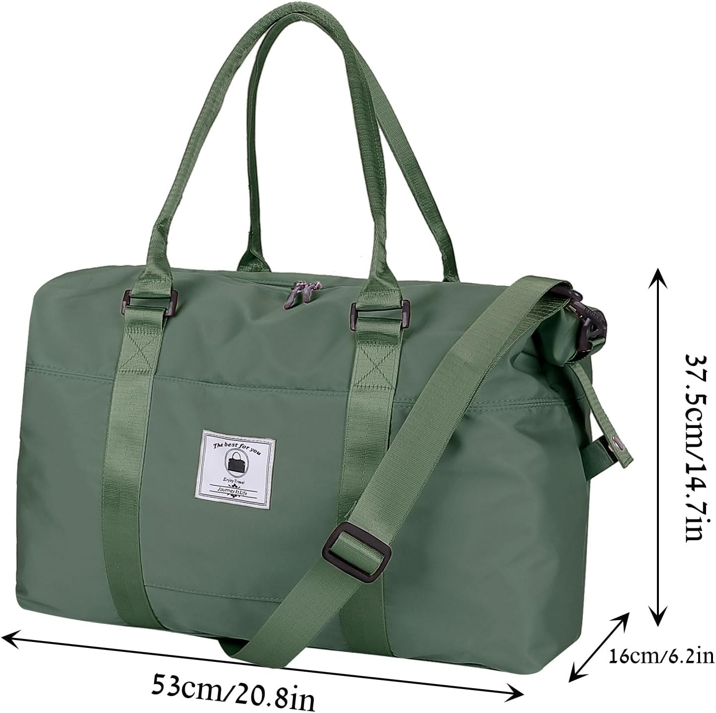 Travel Duffle Bag, Waterproof Sport Tote Gym Bag for Women Men, Overnight Weekender Carry On Bag with Wet Pocket