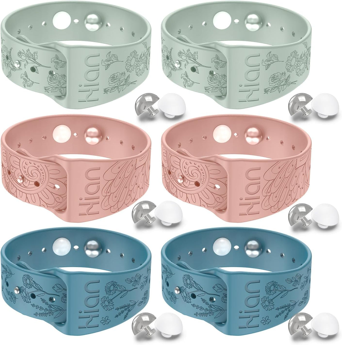 Motion Sickness Bracelets Sea Sickness Wristbands for Motion Sickness / Morning Sickness /Pregnancy Nausea Anti Nausea Wristband Acupressure Nausea Bands Motion Sickness Bands(3Pairs-Beryl+Pink+Bule)