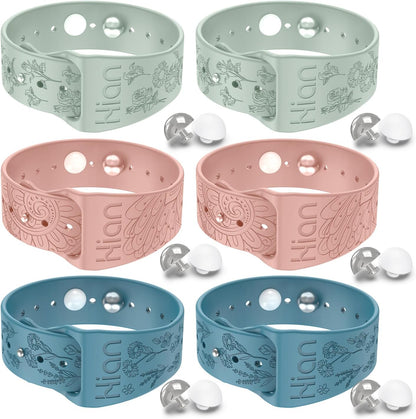 Motion Sickness Bracelets Sea Sickness Wristbands for Motion Sickness / Morning Sickness /Pregnancy Nausea Anti Nausea Wristband Acupressure Nausea Bands Motion Sickness Bands(3Pairs-Beryl+Pink+Bule)