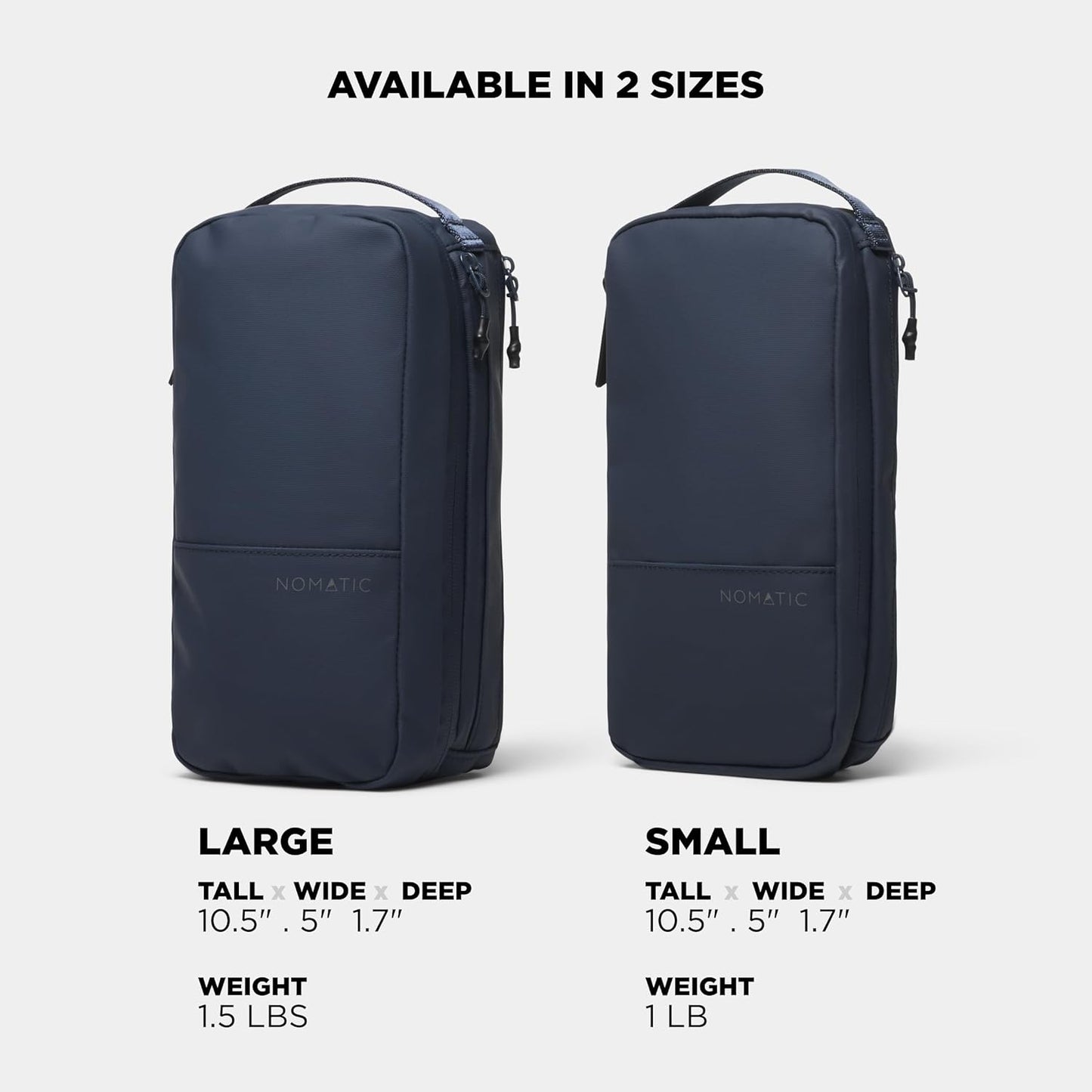 NOMATIC Toiletry Bag for Trips - Great for Travel Size Toiletries - Travel Essentials Wash Bag - Travel Makeup Bag