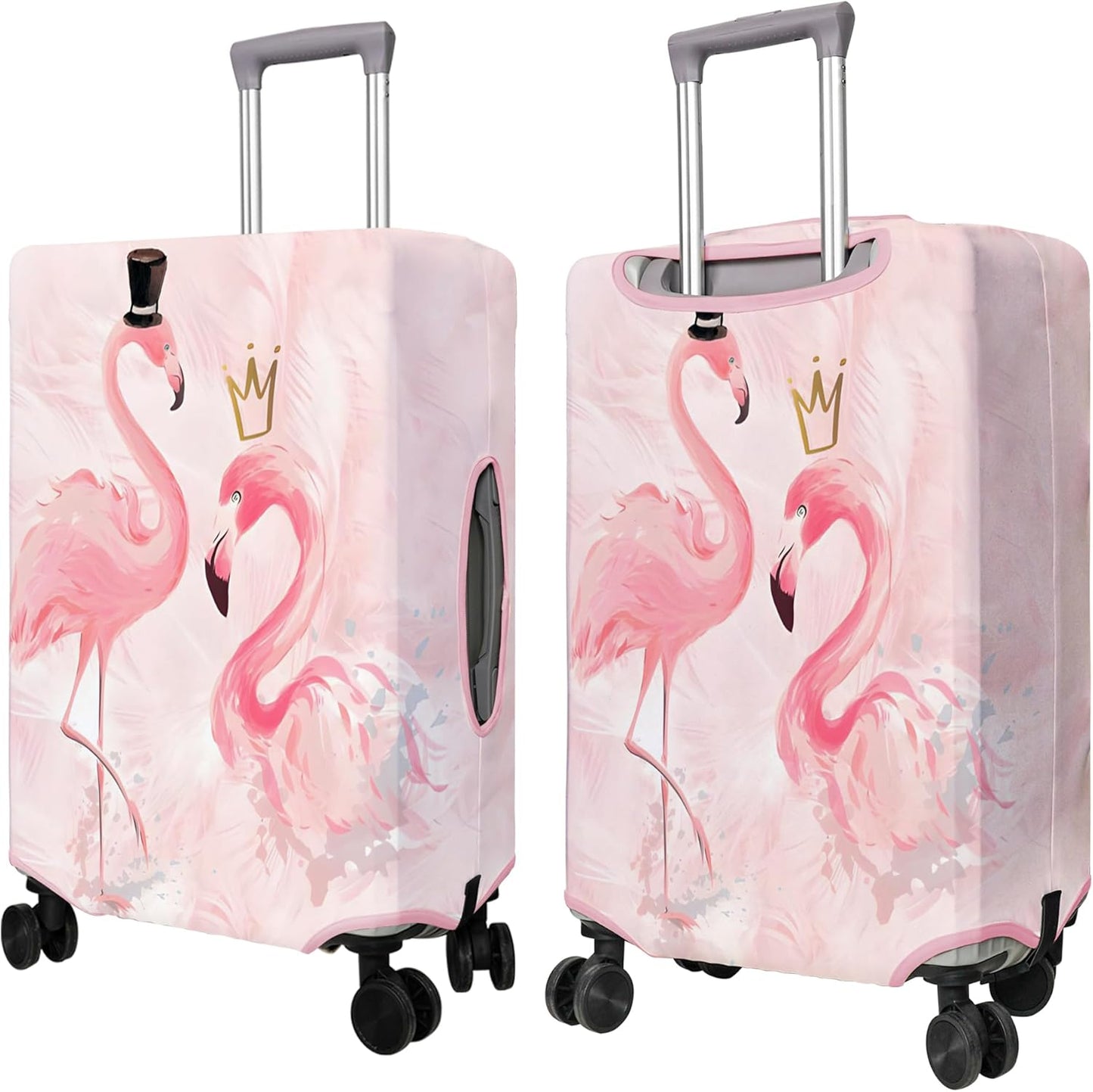 Travel Luggage Cover Suitcase Protector Fits 18-32 Inch Wheel Covers PatternedTravel Related Items Flower Luggage Protector Elastic XL