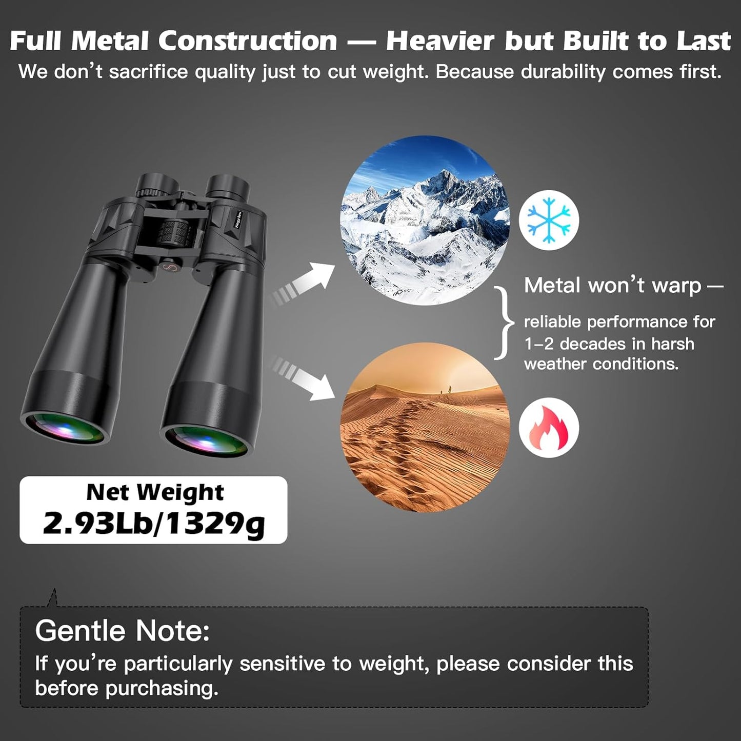 18x70 Binoculars for Adults High Powered, Large Aperture 70mm Astronomy Binoculars for Long Distance Viewing, Waterproof & Fogproof with Smartphone Adapter, Tripod Adapter, Carrying Case