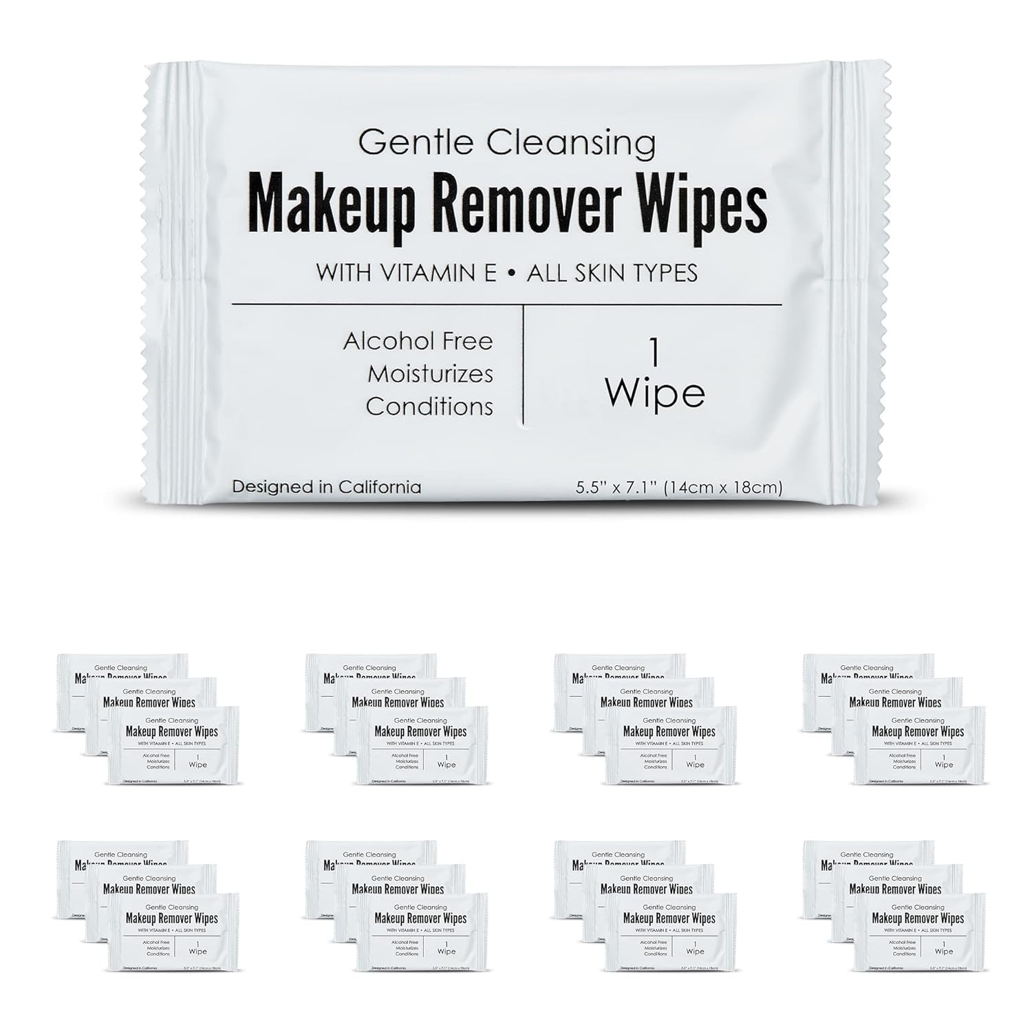 World Amenities - Bulk Makeup Remover Wipes | 500 Count| Individually ...