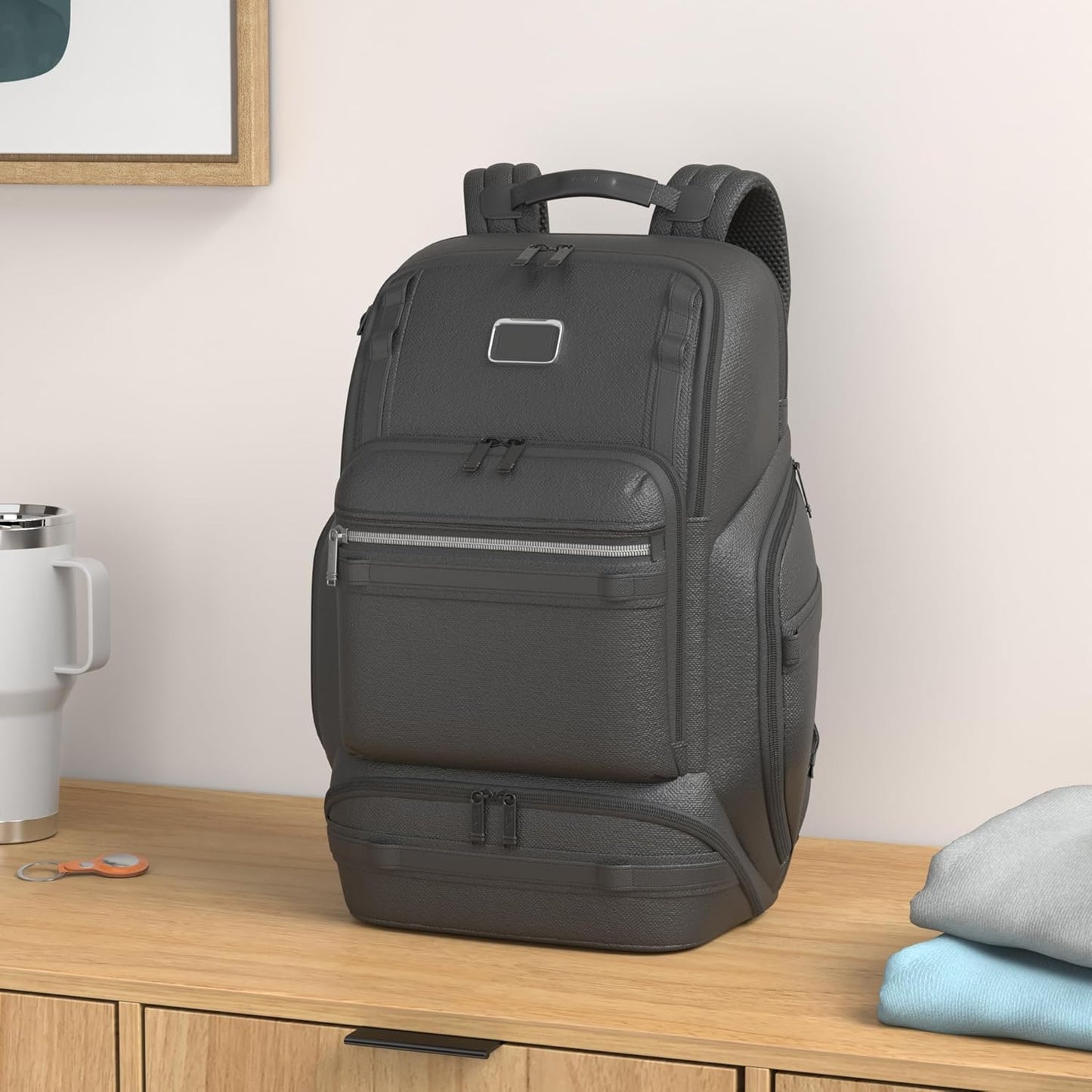 TUMI - Alpha Bravo Renegade Backpack - Travel Backpack & Laptop Bag - With TUMI Tracer - 18.5" X 12.8" X 7.0" - Black