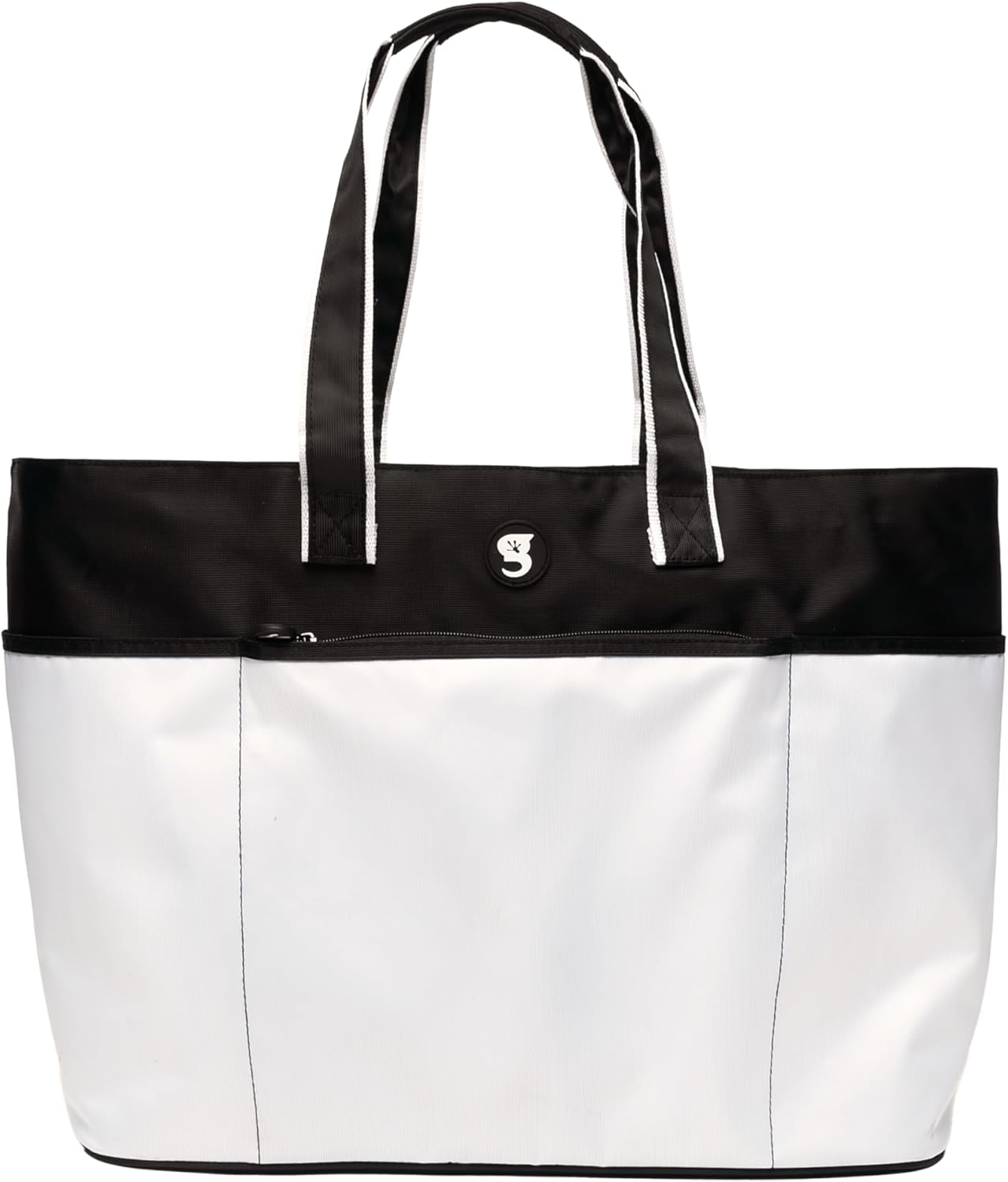 geckobrands Oversized Beach Tote – Large and Stylish Beach Bag with 4 Exterior Pockets and Zippered Internal Compartment