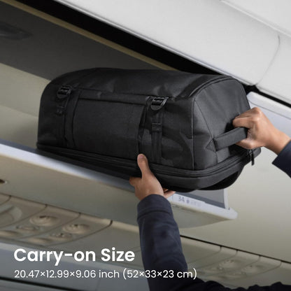 tomtoc Travel Backpack 40L, TSA Friendly Flight Approved Carry-on Luggage Hand Water-resistant Lightweight Business Rucksack, Durable Large Weekender Bag Daypack Fits 17.3 Inch Laptop, PFAS Free