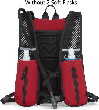 ATBP Running Hydration Vest Pack Tactical 3L Water Bladder Backpack Bag for Cycling Marathon Hiking Daypack Men & Women