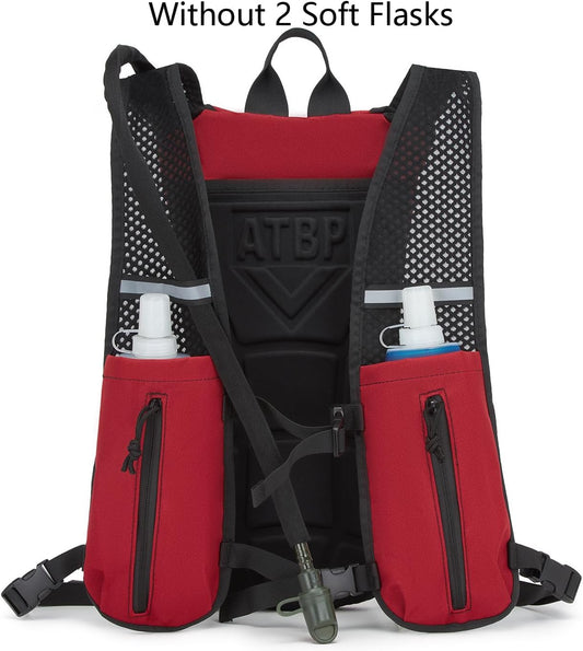 ATBP Running Hydration Vest Pack Tactical 3L Water Bladder Backpack Bag for Cycling Marathon Hiking Daypack Men & Women