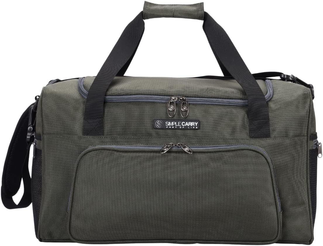 Large Sports Duffle Bag 20 inch for Travel Gym as Shoulder Bag and Hand Carry - Gray