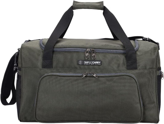 Large Sports Duffle Bag 20 inch for Travel Gym as Shoulder Bag and Hand Carry - Gray