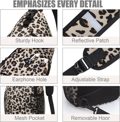 Crossbody Bags for Women Men Trendy Sling Bag Bakpack Casual Chest Bag with Convertible Shoulder Strap