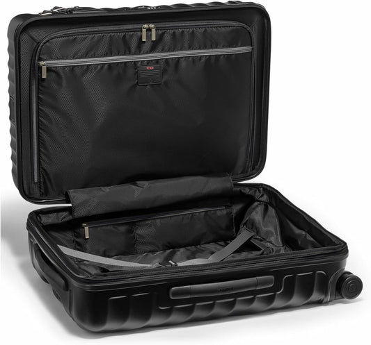 TUMI - 19 Degree Medium Checked Luggage 4 Wheeled Packing Case - Hard Shell Suitcase - 26.0" X 17.5" X 10.0" - Textured Black