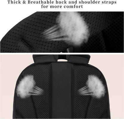 Lanola College Backpack Casual Daypacks for Men, Women & Students, Perfect Daily Backpack for School, Work, and Travel, Fits 17.3 Inch Laptop (Beige)