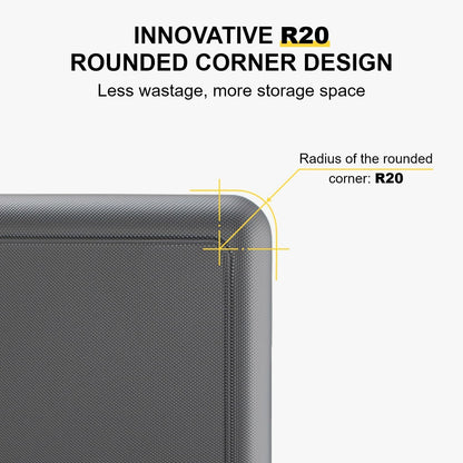 LEVEL8 Rolling Carry on Luggage Airline Approved, Carry-on Suitcases with Wheels, Lightweight Luminous Textured Luggage for Men Women, Tsa Lock, 20 Inch, Dark Grey