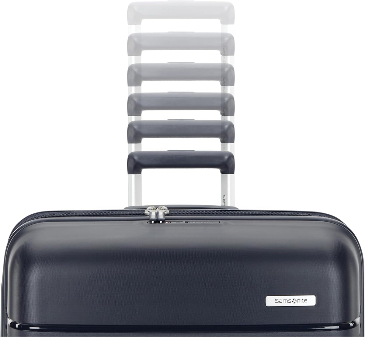 Samsonite Elevation Plus - Large Hardside Luggage - Scratch Resistant Polypropylene Shell, RightHeight™ Adjustable Handle, Integrated AirTag Holder, TSA Lock, WetPak™ Compartment - Midnight Blue