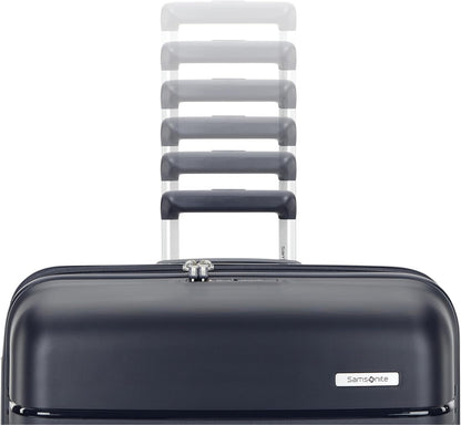Samsonite Elevation Plus - Large Hardside Luggage - Scratch Resistant Polypropylene Shell, RightHeight™ Adjustable Handle, Integrated AirTag Holder, TSA Lock, WetPak™ Compartment - Midnight Blue