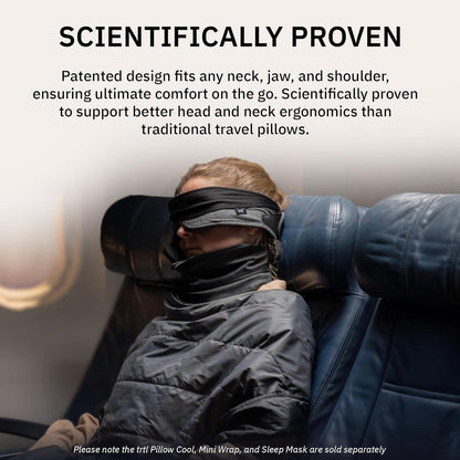 trtl Pillow - Scientifically Proven Super Soft Neck Support Travel Pillow - Machine Washable - Red