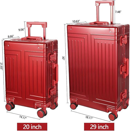 All Aluminum Carry On Luggage，Cut from Whole Aluminum Sheet，22x14x9 Airline - Image 6