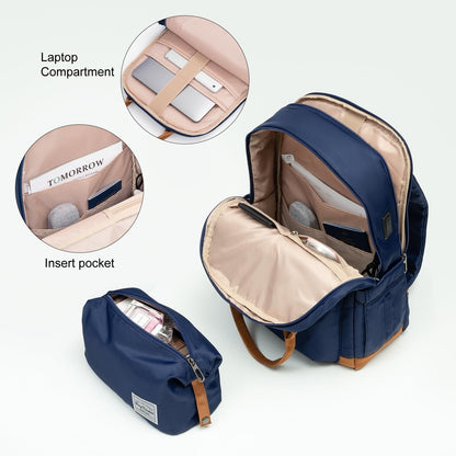 LONG VACATION 3 Piece Carry On Luggage 20 Inch Suitcase with Spinner Wheels, ABS+PC Hardshell Suitcase set with TSA Lock & YKK Zipper