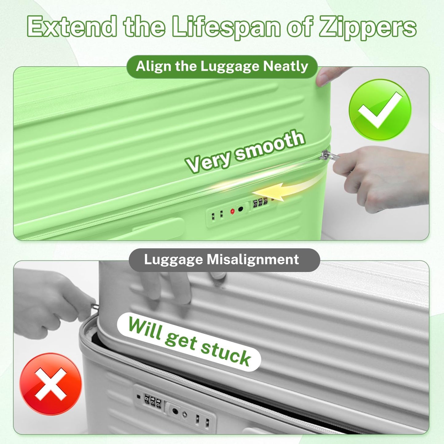 Krute Carry on Luggage 20 inch Suitcases with Spinner Wheels Airline Approved PC+ABS Hard Side Luggages with TSA Lock