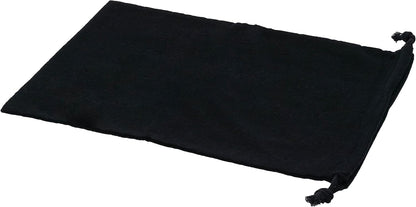 ZENPAC Shoe Bags for Storage, Black Duster Flannel Drawstring Pouch, Washable Breathable Cotton Fabric Cloth for Boots, Travel, Luggage, 12x17, 2 Pack