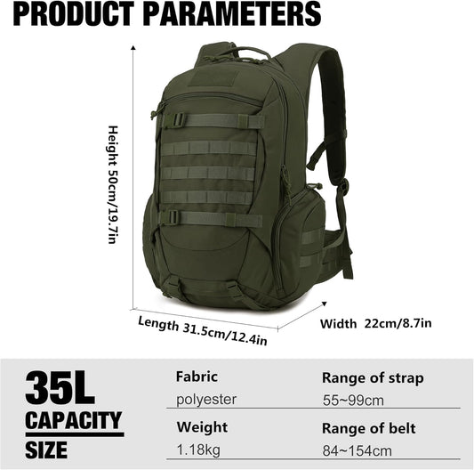 Mardingtop 35L Tactical Backpacks Molle Hiking daypacks for Camping Hiking Military Traveling Motorcycle