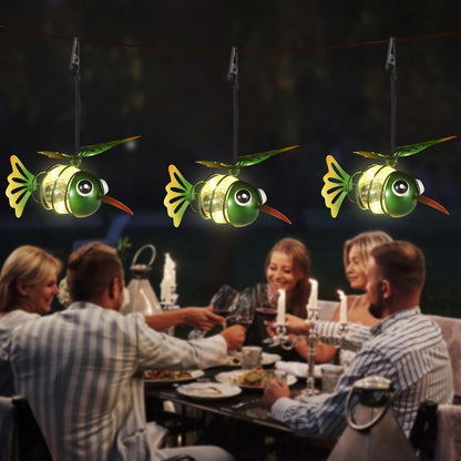 Hummingbird Solar Outdoor Hanging Lantern Creative Small Sculpture Lights Durable Waterproof Lamp Suitable for Festivals Garden Decor Birthday Gifts for Grandma Mom Women Girl