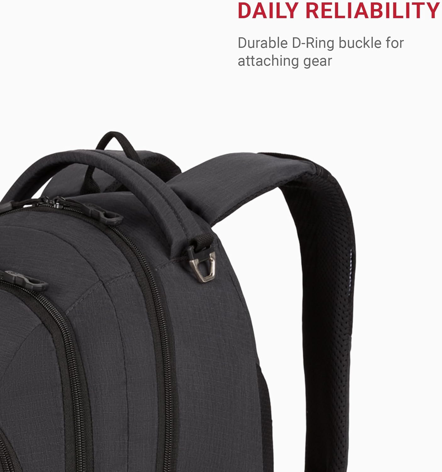 SwissGear 1186 Bungee Backpack, Grey (Laptop Version), 17.75 inch